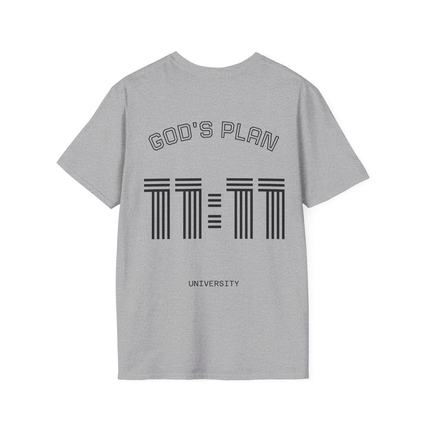 Unisex Softstyle T-Shirt - 'God's Plan University' Motivational Tee