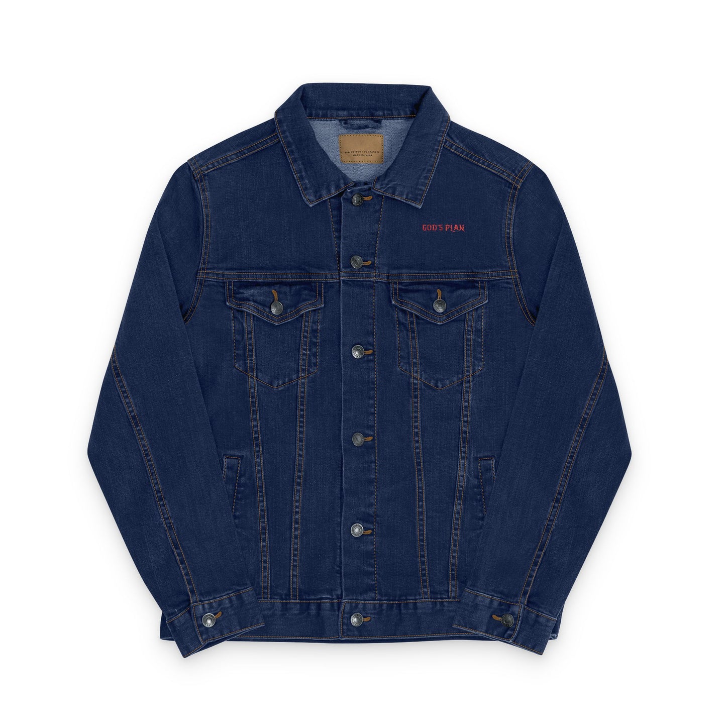 Chaqueta vaquera bordada unisex - Ropa exterior casual elegante