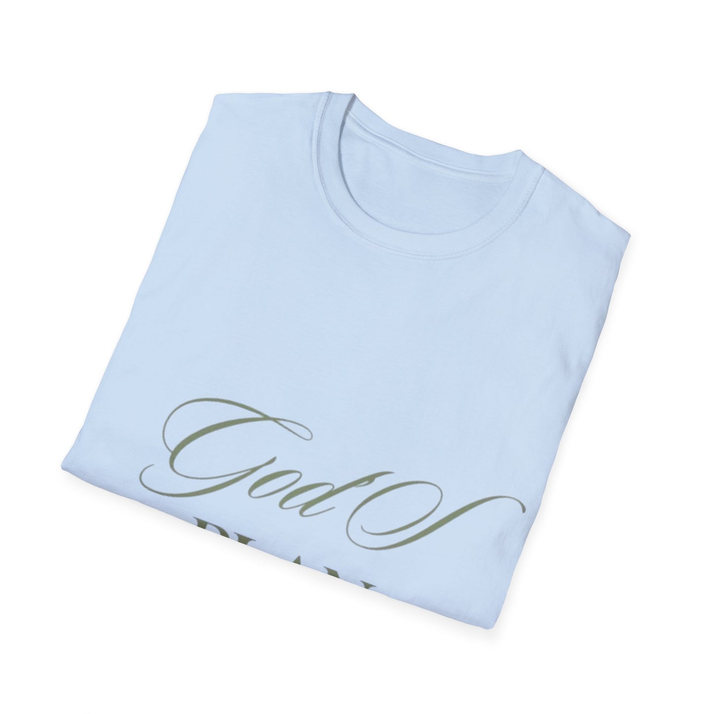 God's Plan Unisex Softstyle T-Shirt - Inspirational Graphic Tee for Motivational Wear