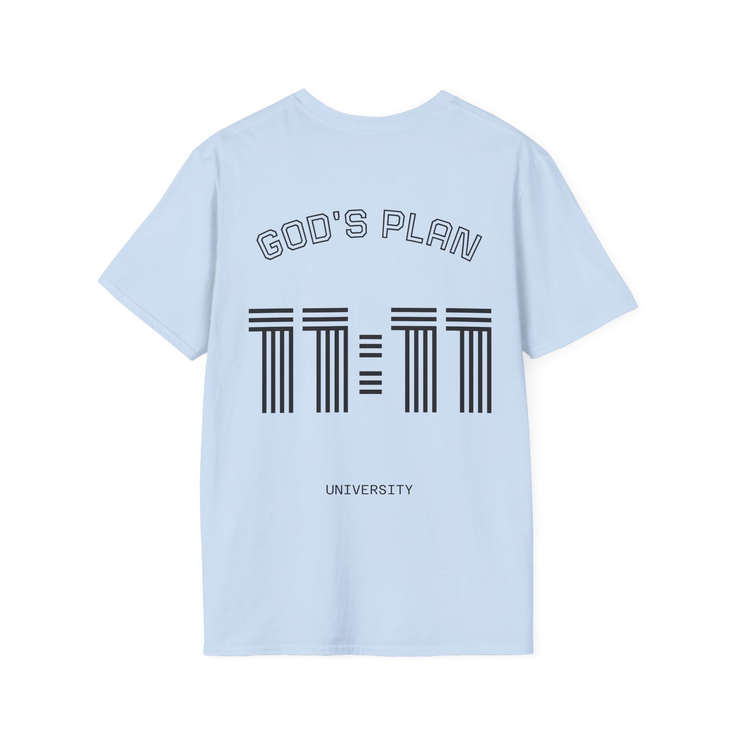 Unisex Softstyle T-Shirt - 'God's Plan University' Motivational Tee