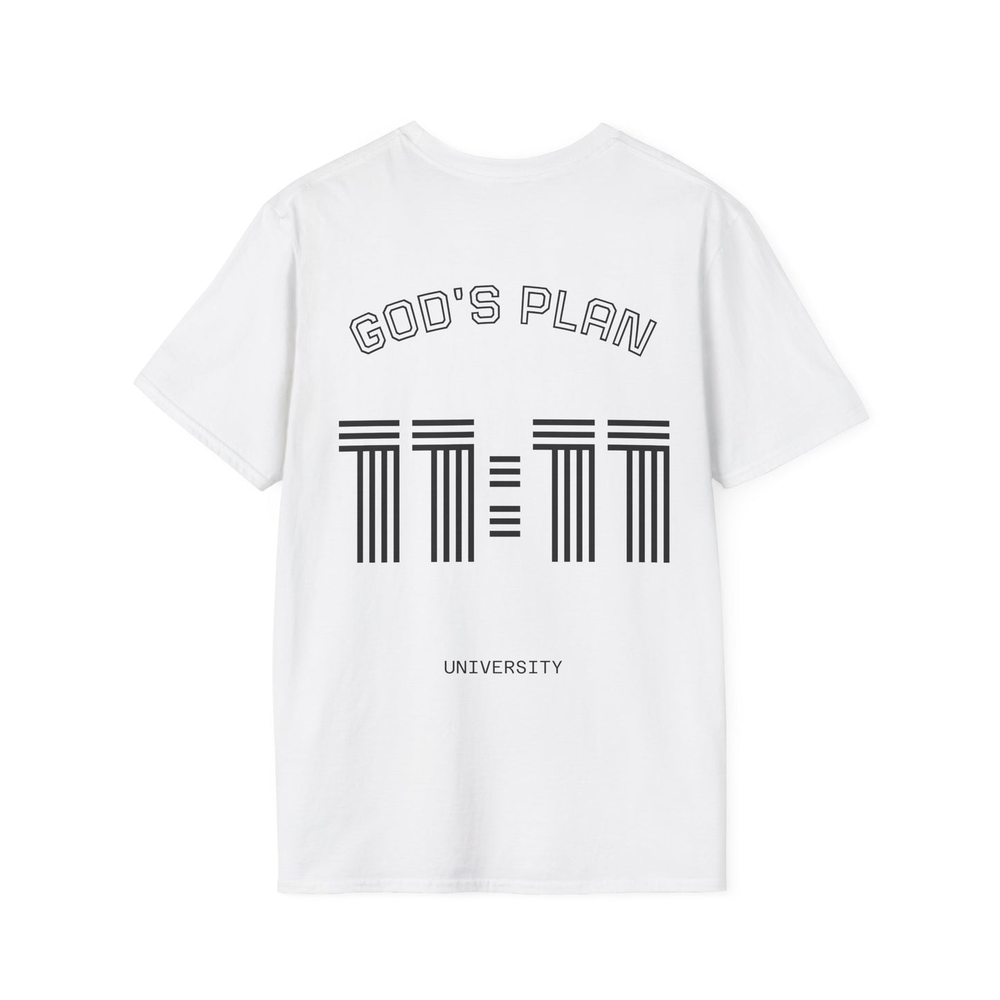 Unisex Softstyle T-Shirt - 'God's Plan University' Motivational Tee
