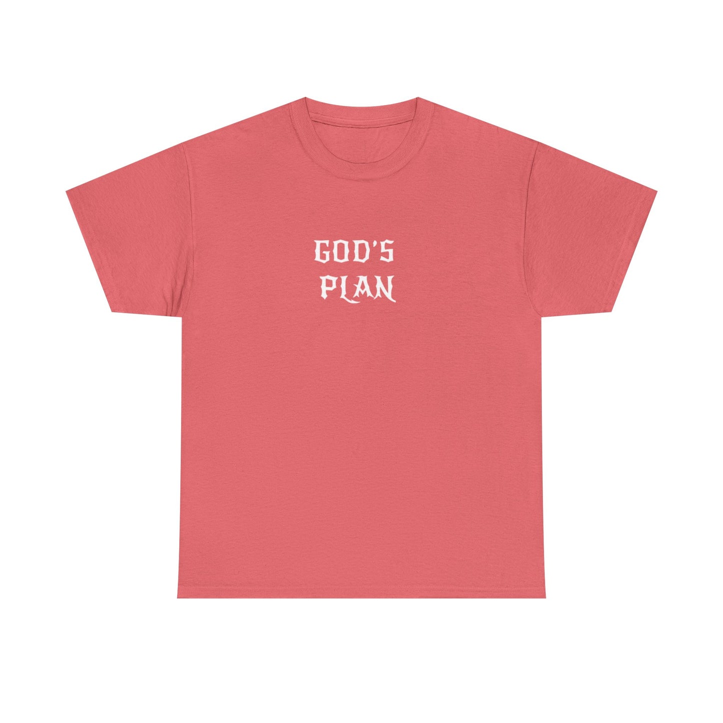 Unisex Heavy Cotton Tee - God's Plan - Faith-Based Tee, Inspirational Tee, Gospel Apparel, Everyday Wear, Gift for Believers