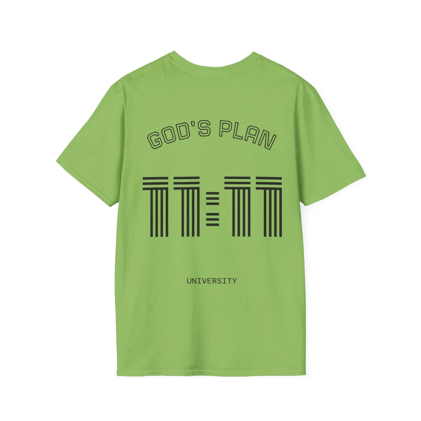 Unisex Softstyle T-Shirt - 'God's Plan University' Motivational Tee