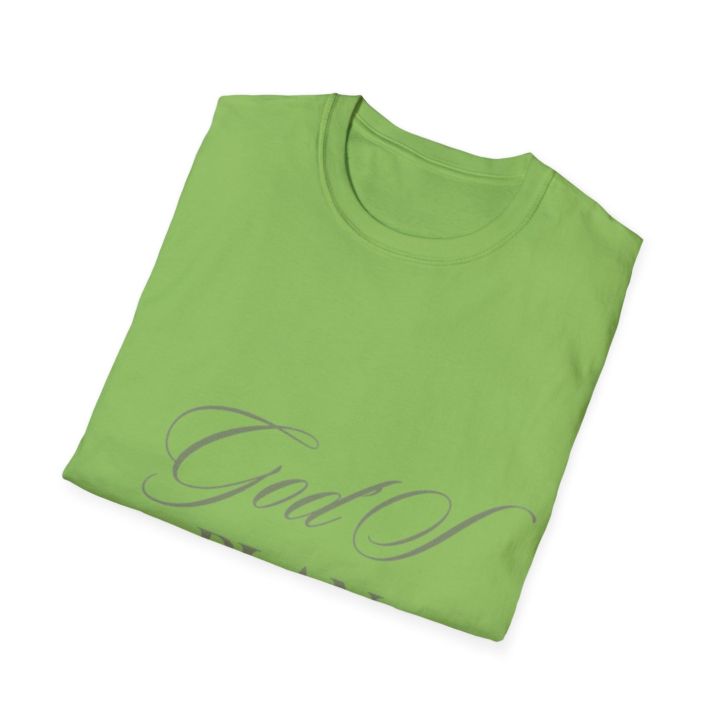 God's Plan Unisex Softstyle T-Shirt - Inspirational Graphic Tee for Motivational Wear