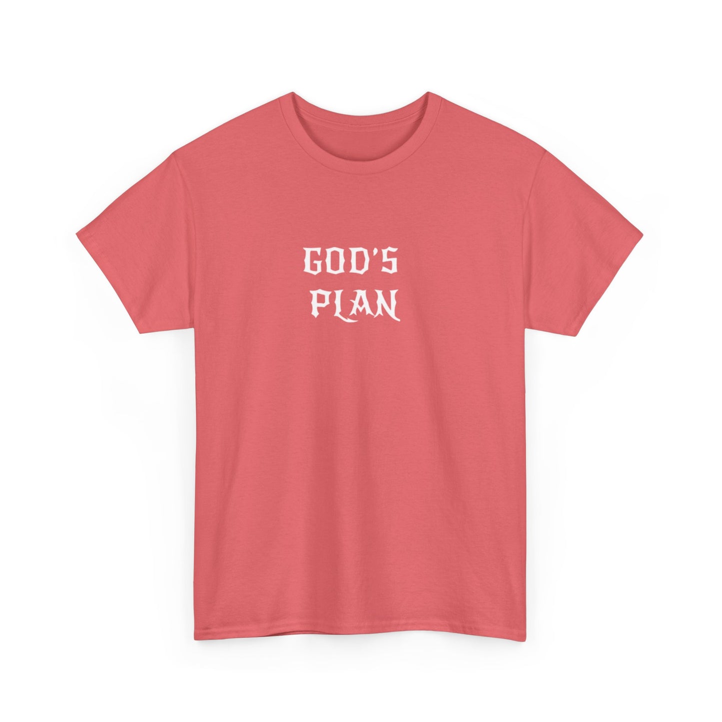 Unisex Heavy Cotton Tee - God's Plan - Faith-Based Tee, Inspirational Tee, Gospel Apparel, Everyday Wear, Gift for Believers