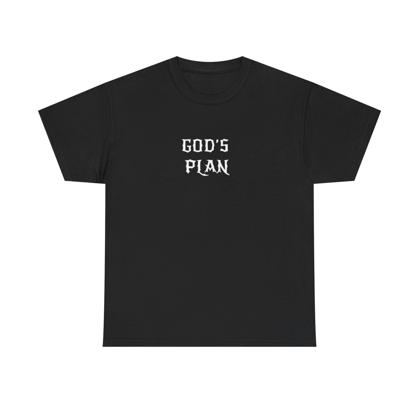 Unisex Heavy Cotton Tee - God's Plan - Faith-Based Tee, Inspirational Tee, Gospel Apparel, Everyday Wear, Gift for Believers