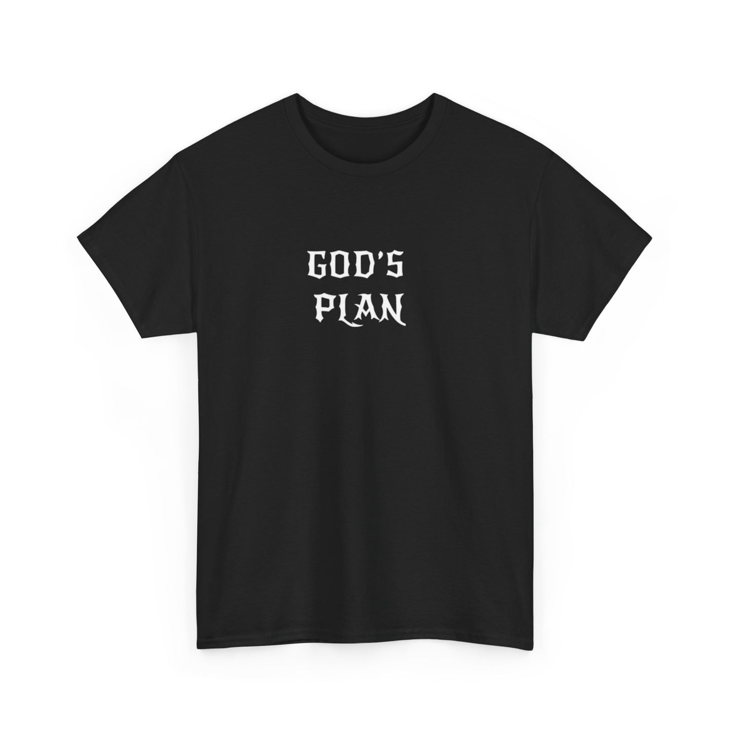 Unisex Heavy Cotton Tee - God's Plan - Faith-Based Tee, Inspirational Tee, Gospel Apparel, Everyday Wear, Gift for Believers