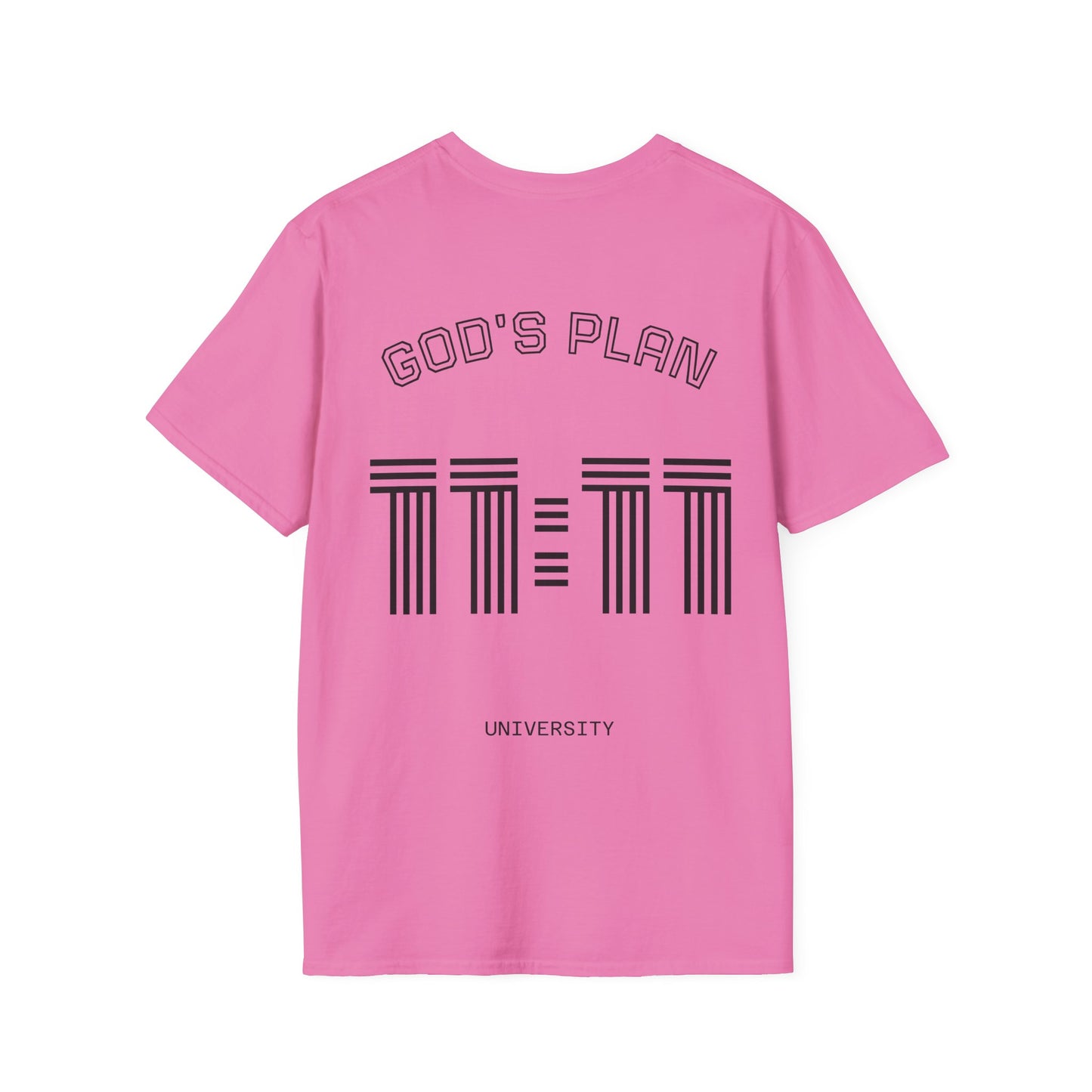 Unisex Softstyle T-Shirt - 'God's Plan University' Motivational Tee