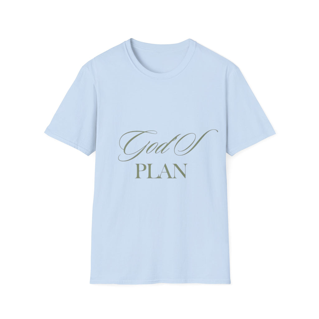 God's Plan Unisex Softstyle T-Shirt - Inspirational Graphic Tee for Motivational Wear